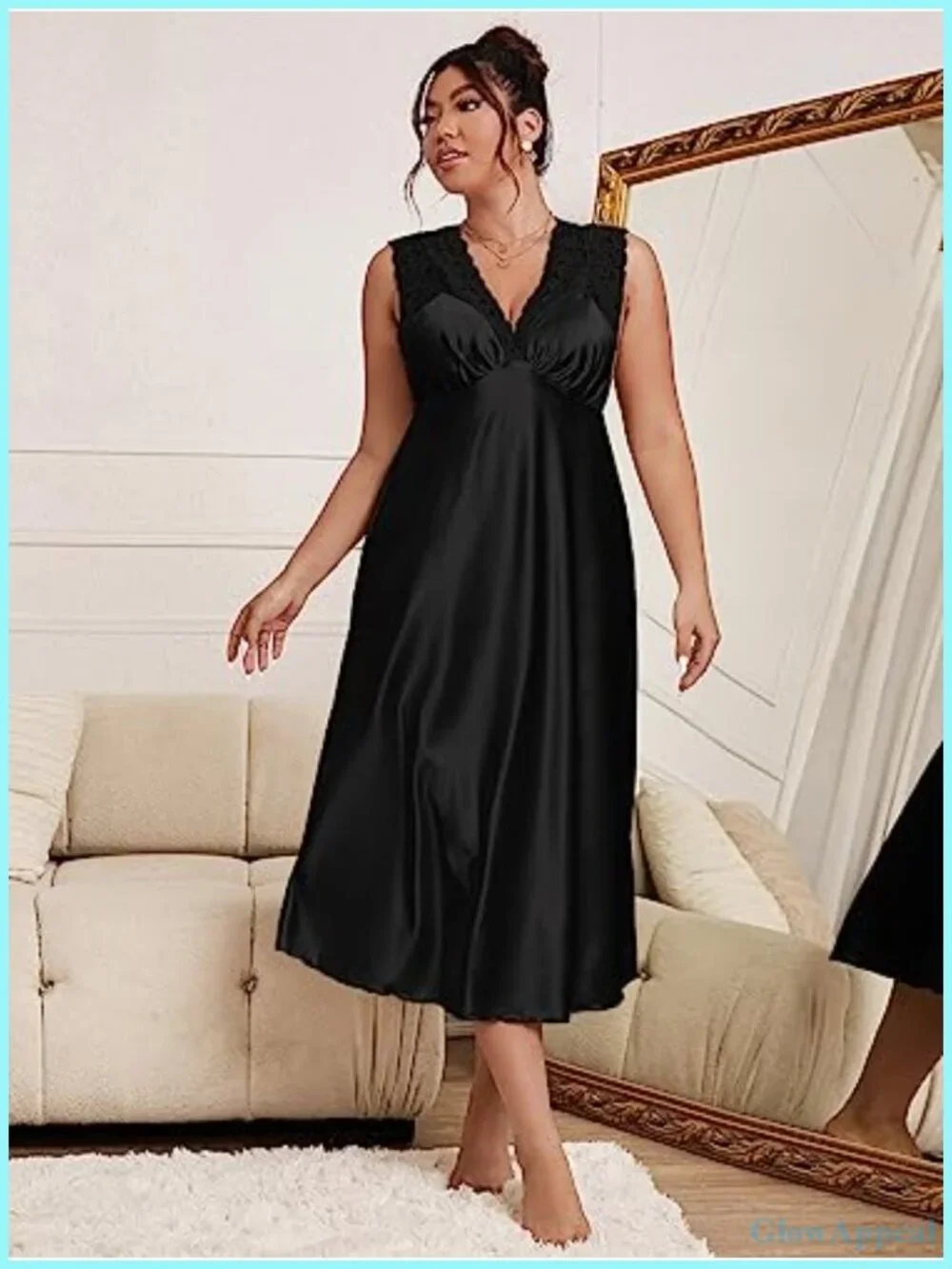N/A satin nightgown